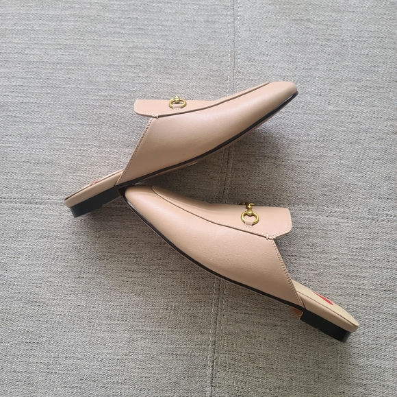 Designer Style Princetown Horsebit Leather Loafer Mules Camel, Sz 8.5 - Picture 5 of 11